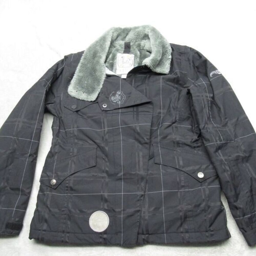 Burton Jacket Women Small Black Snow Rain WInd Insulated Full Zip Ski Manchester